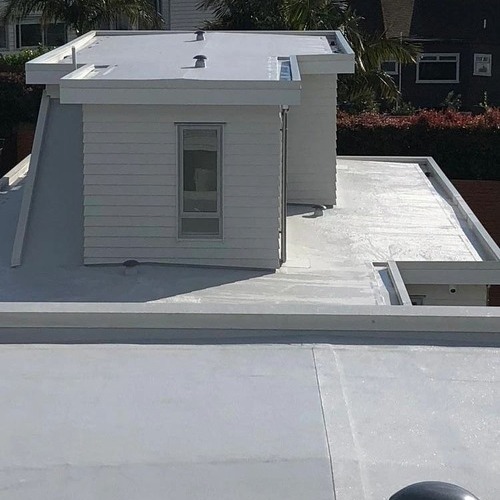 a flat roof