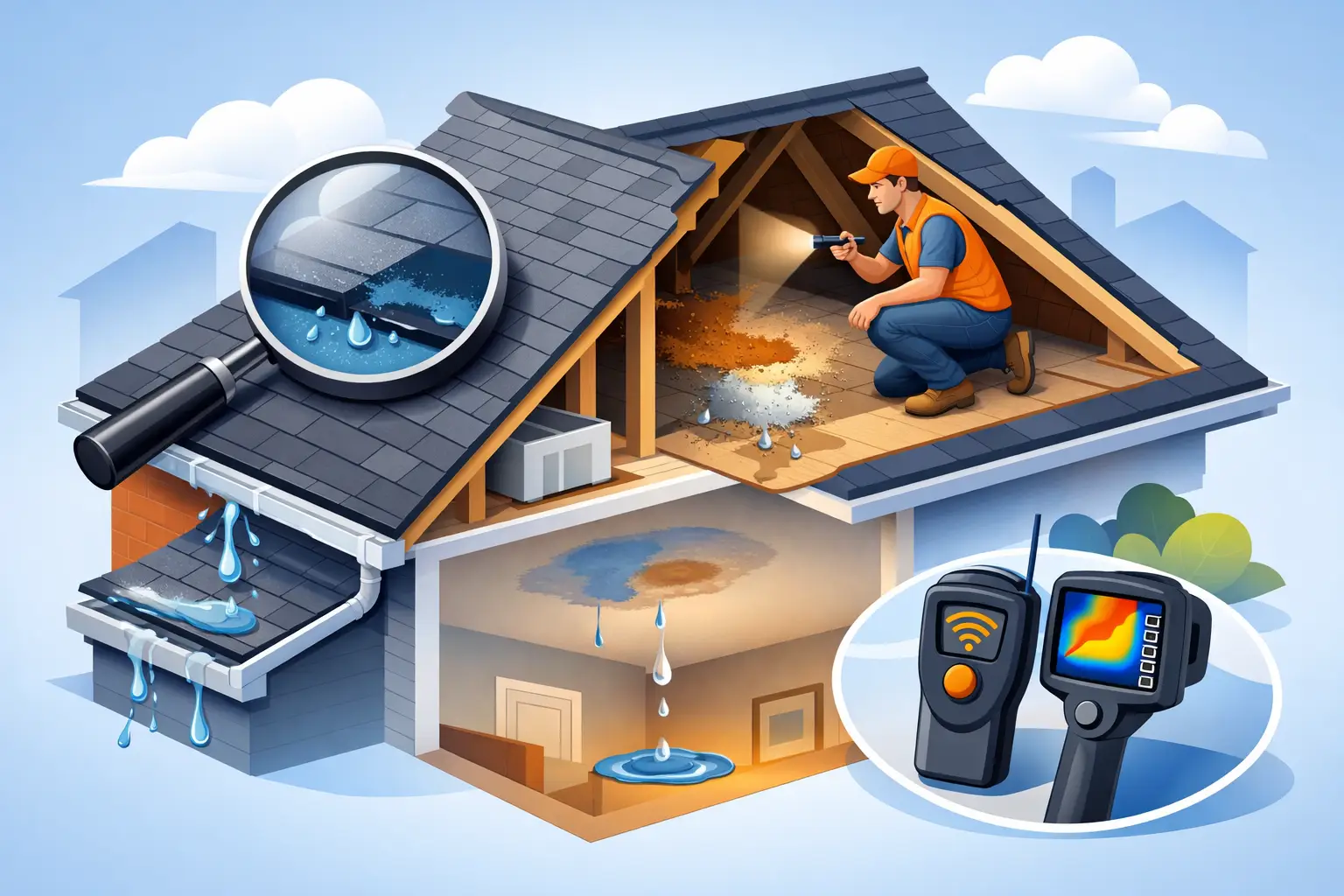 How to Spot Hidden Roof Leaks Before Damage Spreads