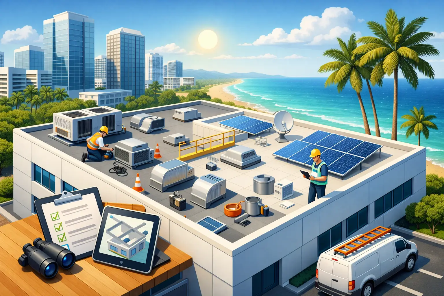 Commercial Roof Maintenance Plan for Miami