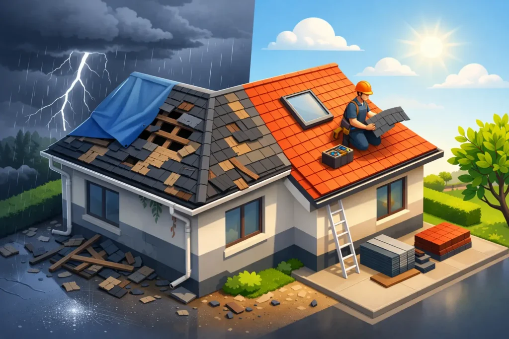 Roof Repair or Replacement After a Storm?