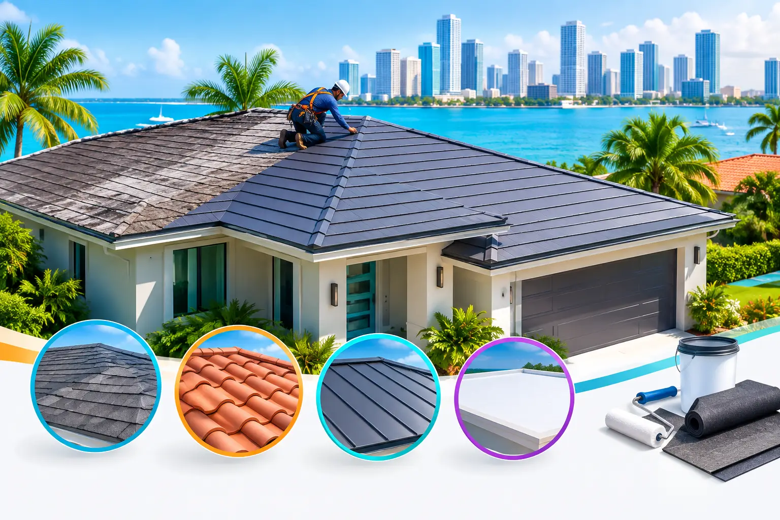 A Guide to Roof Restoration Options in Miami