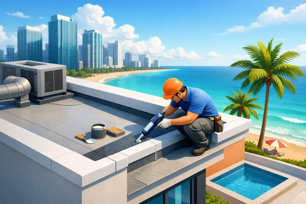 Parapet Leak Repair That Holds Up in Miami