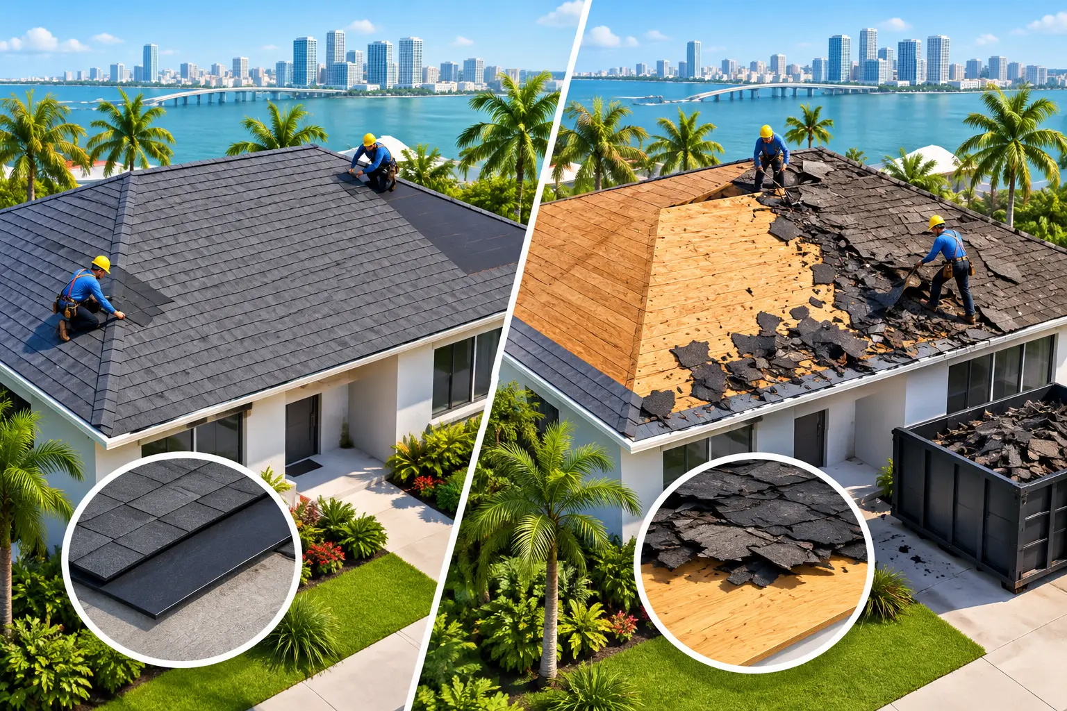 Roof Overlay Versus Tearoff: Miami’s Better Choice