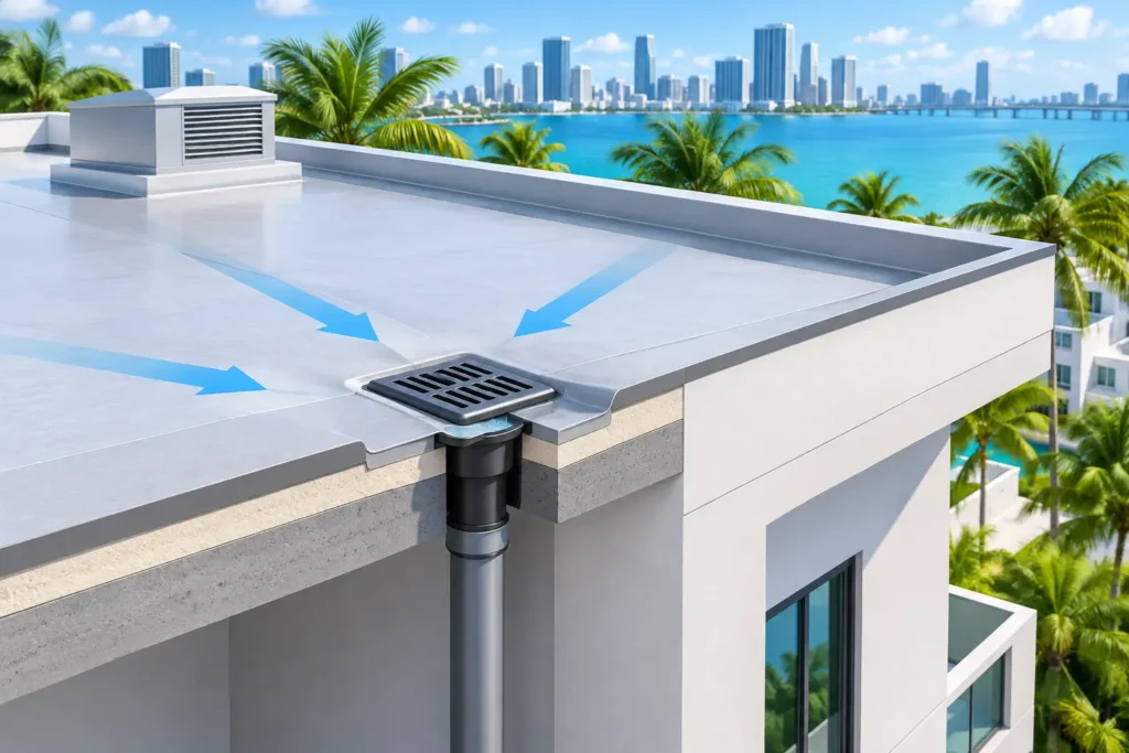 Best Flat Roof Drainage Solutions for Miami