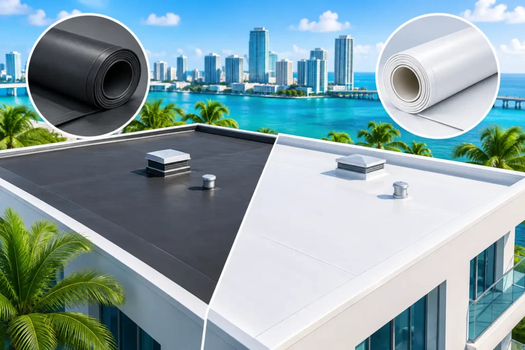 EPDM Versus PVC Roofing for Miami Buildings