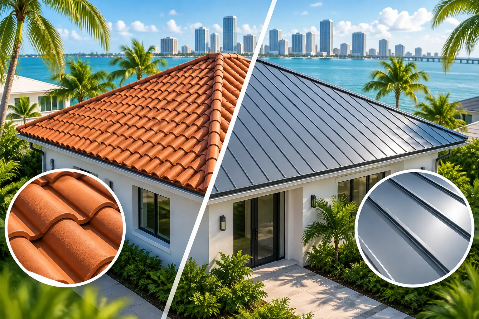 Tile Roof Versus Metal: What Miami Owners Need